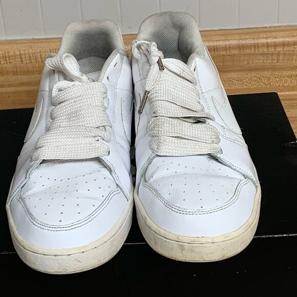 CLASSIC NIKE BACKBOARD II ALL WHITE MENS SHOES SIZE 12 NICE main image 7